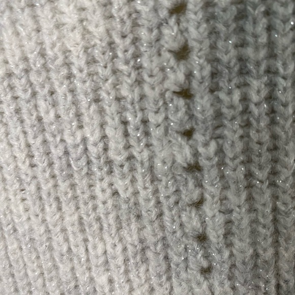 Liz Claiborne scarf knit Pointelle sweater tunic dress women’s size - Picture 13 of 14